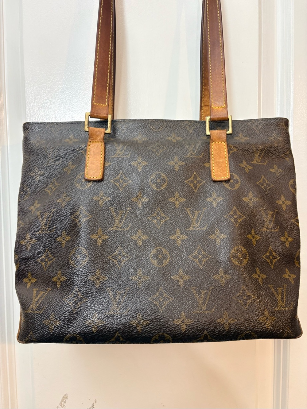 2002 Louis Vuitton Monogram Cabas Piano Shoulder Bag Tote (M51148)